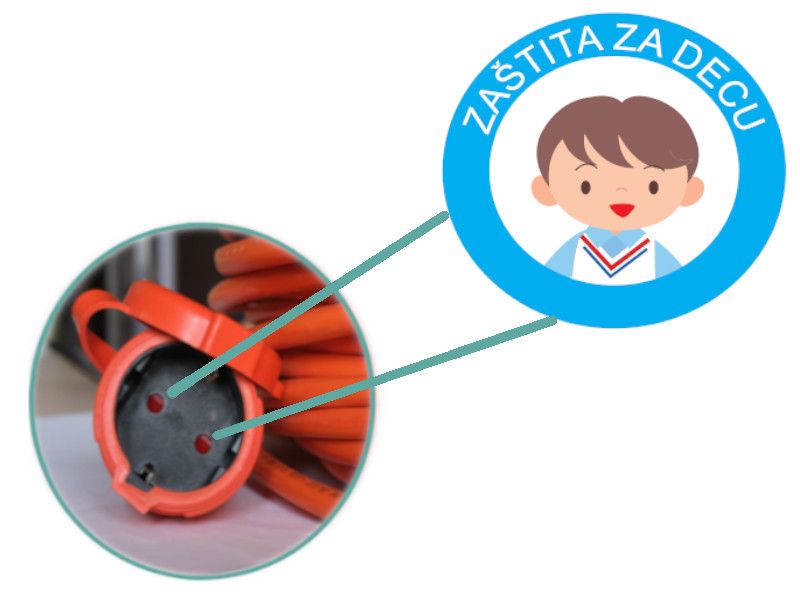 PRENOSNA PRIKLJUČNICA JEDNOSTRUKA H05VV-F 3G1,5mm2 30m ORANŽ SA MOTALICOM