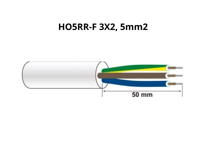 PRIKLJUČNI KABAL 3x2.5mm GG/J 2 met. M-T