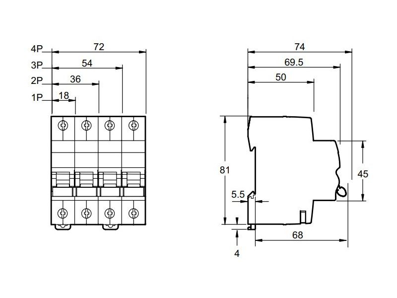 AUTOMATSKI OSIGURAČ SCHNEIDER 1P B 6kA 10A ACTI 9 K60N A9K01110