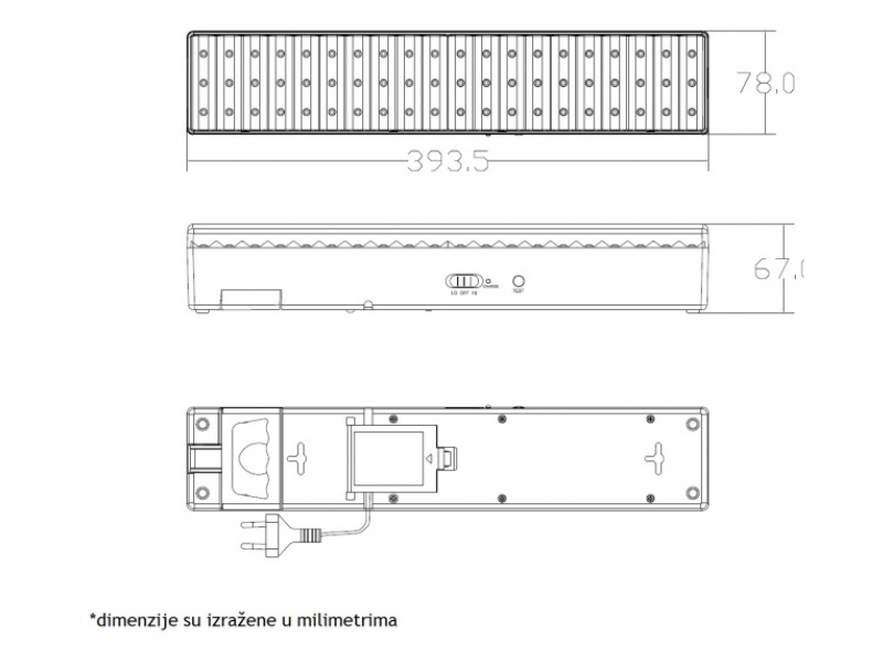 PANIK LAMPA LED 60 350lm,4V, 2,5Ah (BB LINK)