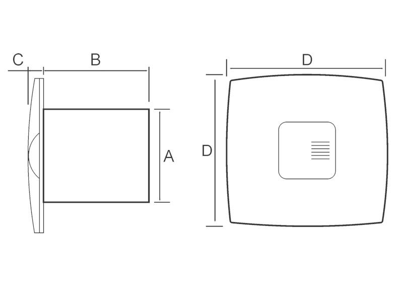 VENTILATOR KUPATILSKI SA MICROWAVE SENZOROM MTG A120SXS-S-K SVETLO DRVO