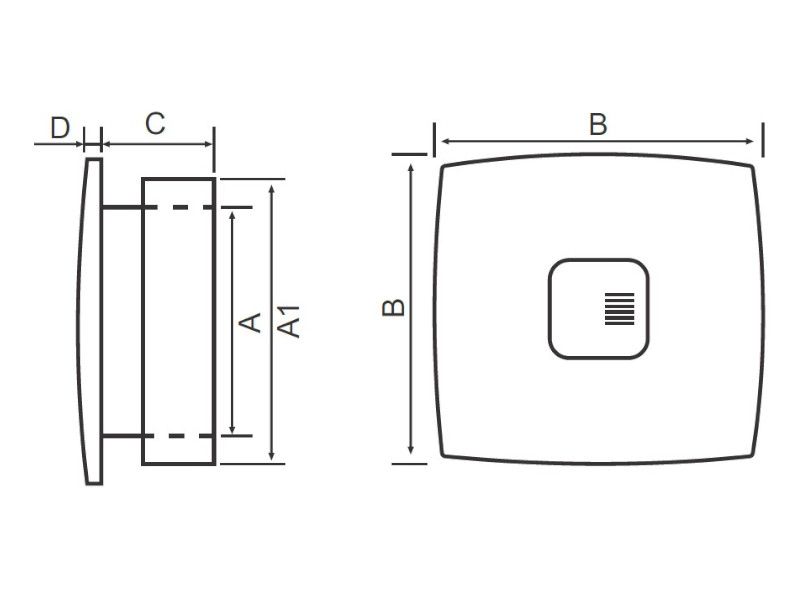 VENTILATOR KUPATILSKI SA MICROWAVE SENZOROM MTG A150XS-S-K TAMNO DRVO