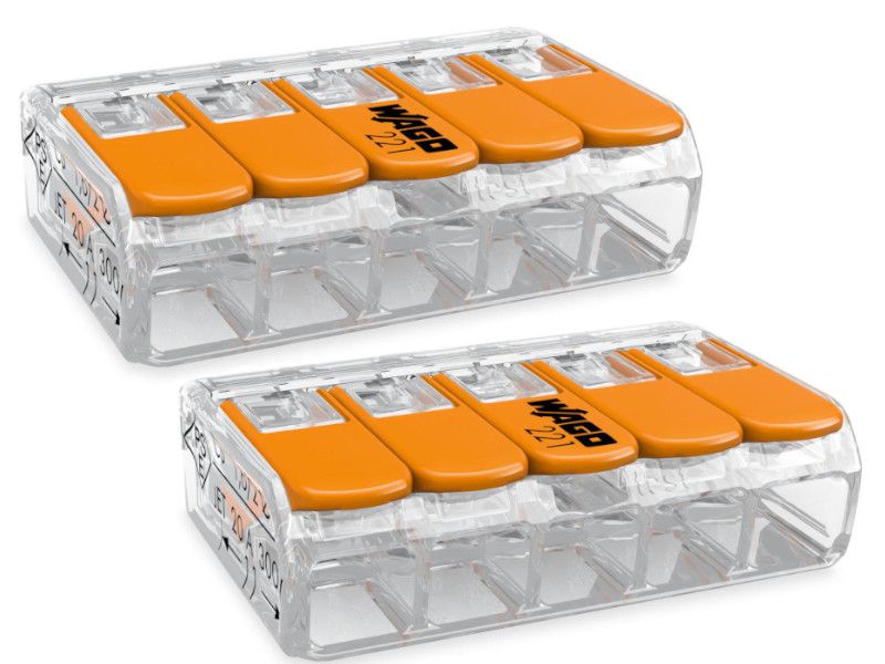 BR - WAGO 221-415 KLEMA SA POLUGOM 5x0,2-4mm 450V/4kV/2 32A 1/8