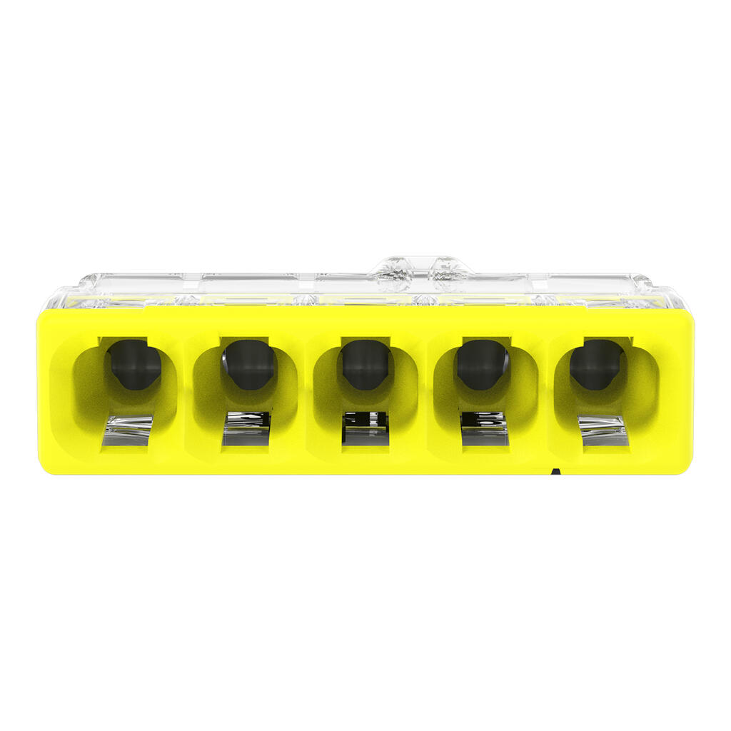 WAGO 2273-205/995-020  KLEMA 5x0,5-2,5mm 450V/4kV/2 24A ŽUTA