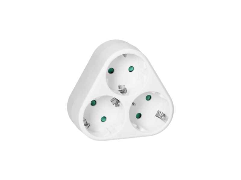 RAZVODNIK TROSTRUKI BELI,3x2P+E OR-AE-13178(GS)