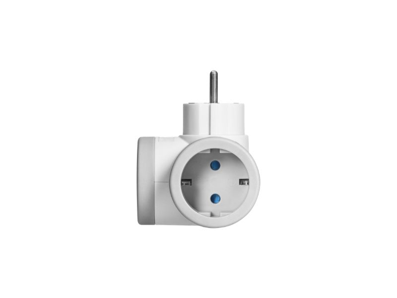 RAZVODNIK DVOSTRUKI + USB-A/C BELO-SIVI 2x2P+E OR-AE-13281(GS)/G