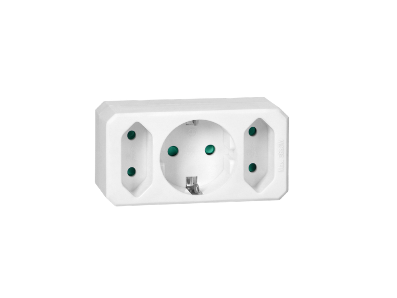 RAZVODNIK TROSTRUKI BELI 2x2P + 1x2P+E OR-AE-13250(GS)