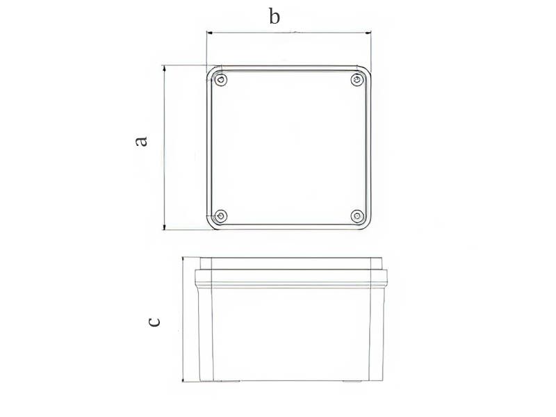 RAZVODNA KUTIJA OG 110X110X74 IP65 (ABS) MUTLUSAN