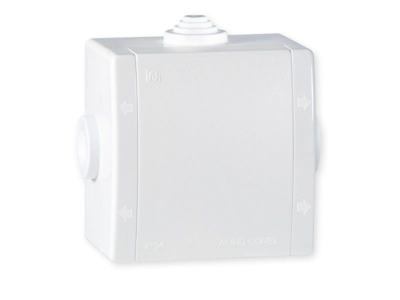 ALING OG RAZVODNA KUTIJA 80X80 IP54 SA 3 UVODA BELA 261.0