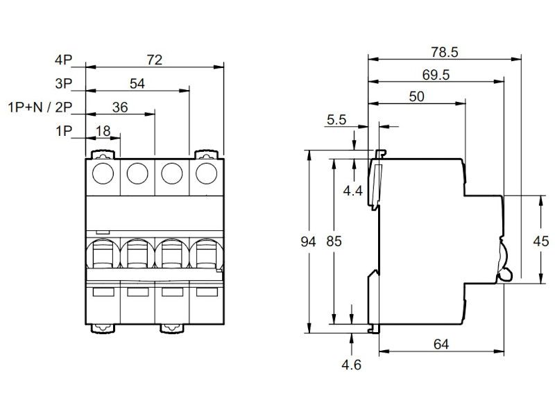 AUTOMATSKI OSIGURAČ SCHNEIDER 1P C 6kA 50A ACTI 9 IC60N