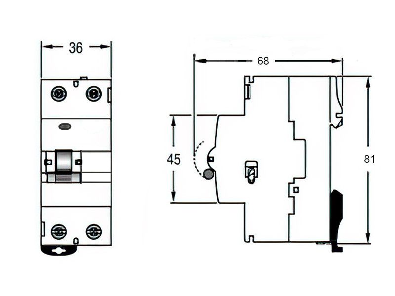 FID SKLOPKA 2P 25/0.03A ACTI 9 K60N SCHNEIDER A9Z05225