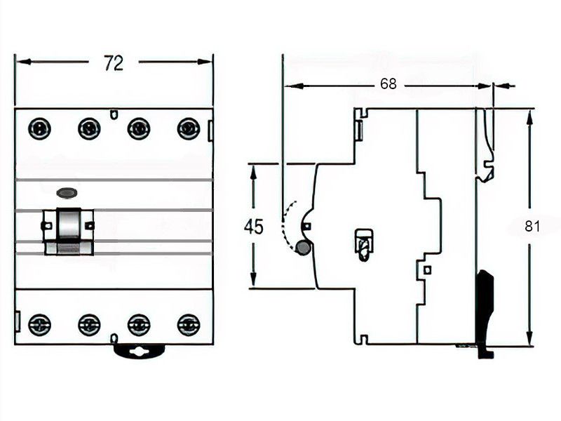 FID SKLOPKA 4P 25/0.03A ACTI 9 K60N SCHNEIDER A9Z05425