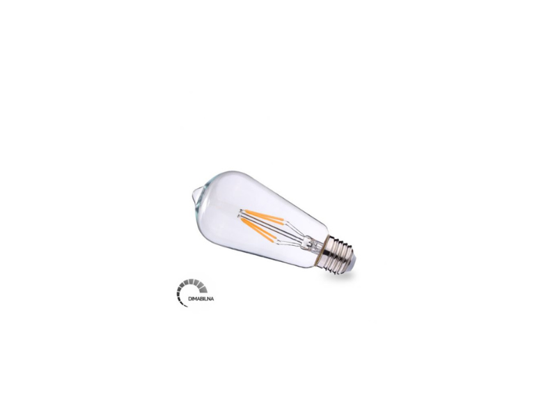 SIJALICA LED FILAMENT E27 ST64 LENSLUX 8W 2700K 1055lm (DIMOBILNA)