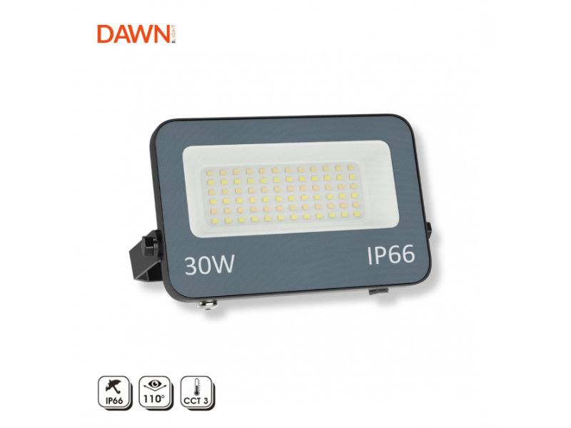 LED REFLEKTOR DAWN  30W SMD CCT GN-FL913-30