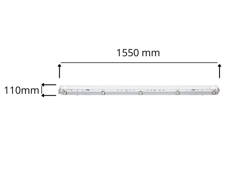 SVETILJKA IP65 PELSAN LARGO 2X150 SINGLE END 102878