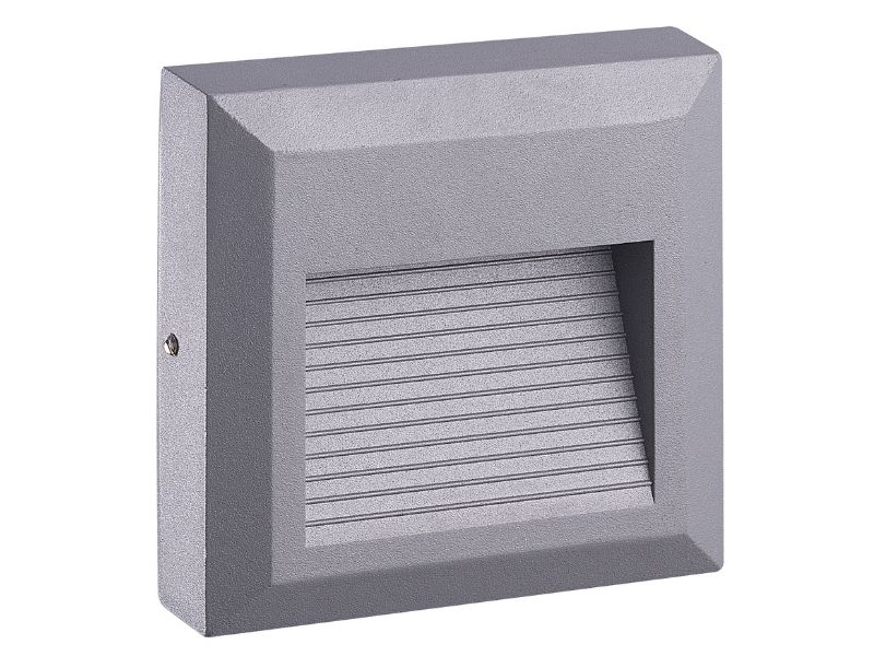 SVETILJKA FASADNA ZIDNA KVADRAT SOLED IP54 LED 2W SIVA GRW2955-G