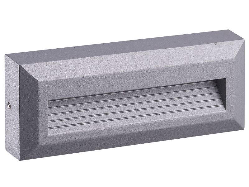 SVETILJKA FASADNA ZIDNA PRAVUGAONIK SOLED IP54 LED 3W SIVA GRW2956-G