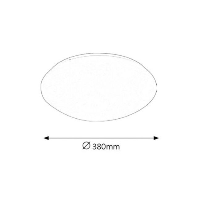 PLAFONJERA LED RABALUX VENDEL(*)  KRUG 71106 24W 1970lm 4000K FI380 IP20