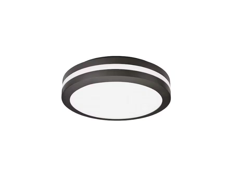 PLAFONJERA LED OKRUGLA IP65 CRNA 20W, fi200mm,CCT,3000K,4000K,6000K,2000lm MONA-200