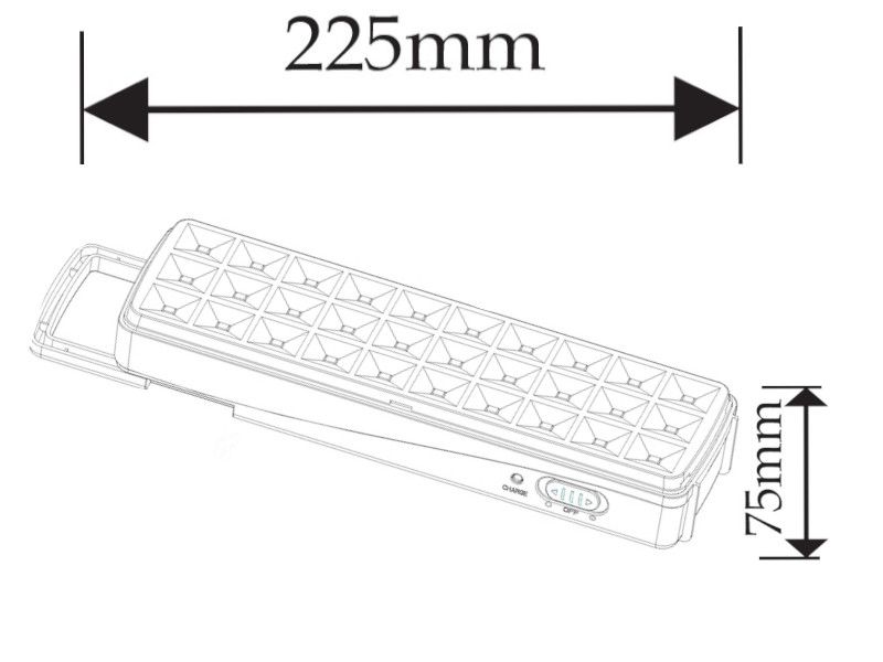 PANIK LAMPA 30LED 2128 SOLED 3.6V 1000mAh IP20