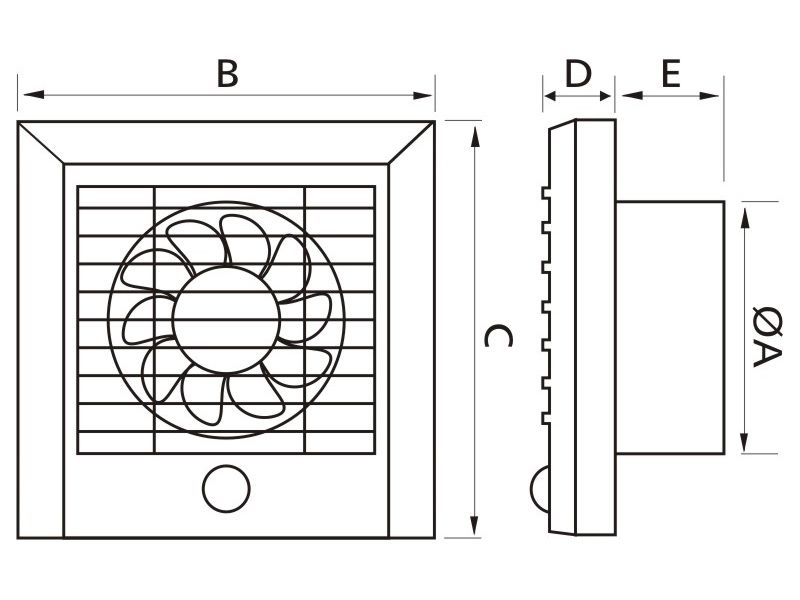 VENTILATOR KUPATILSKI MTG A150AK