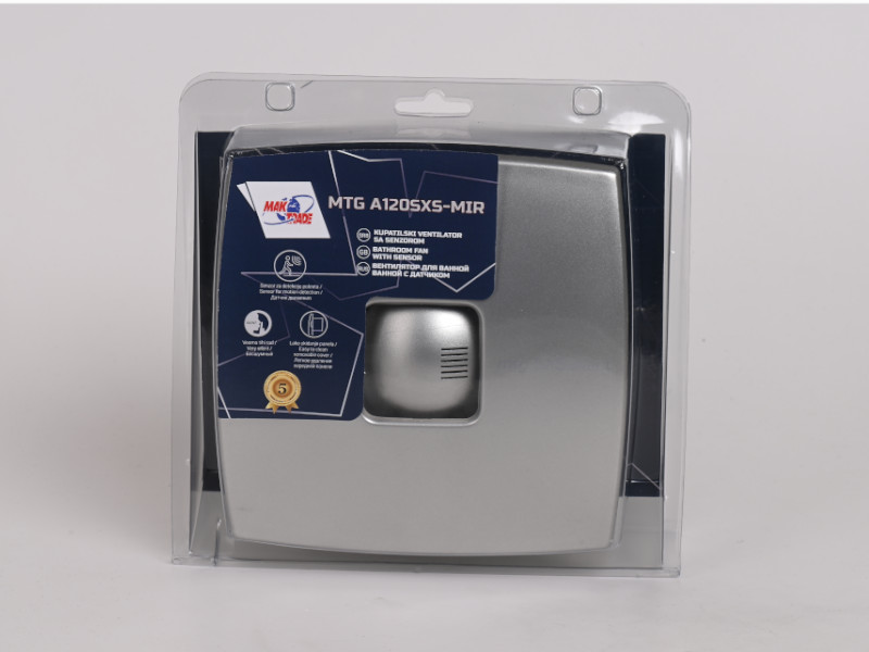 VENTILATOR KUPATILSKI SA MICROWAVE SENZOROM MTG A120SXS-S-K SILVER