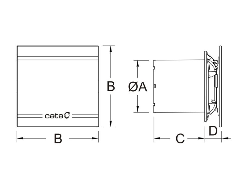 VENTILATOR KUPATILSKI CATA E-100 GLT 00900001