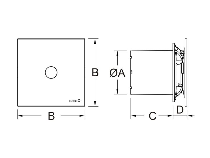 VENTILATOR KUPATILSKI CATA E-100 SENZOR 00900300