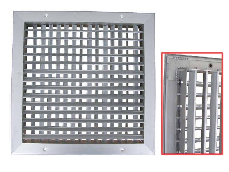 VENTILACIONA REŠETKA UNUTRAŠ. 2 REDA LAMELA AL 300x150 MTG