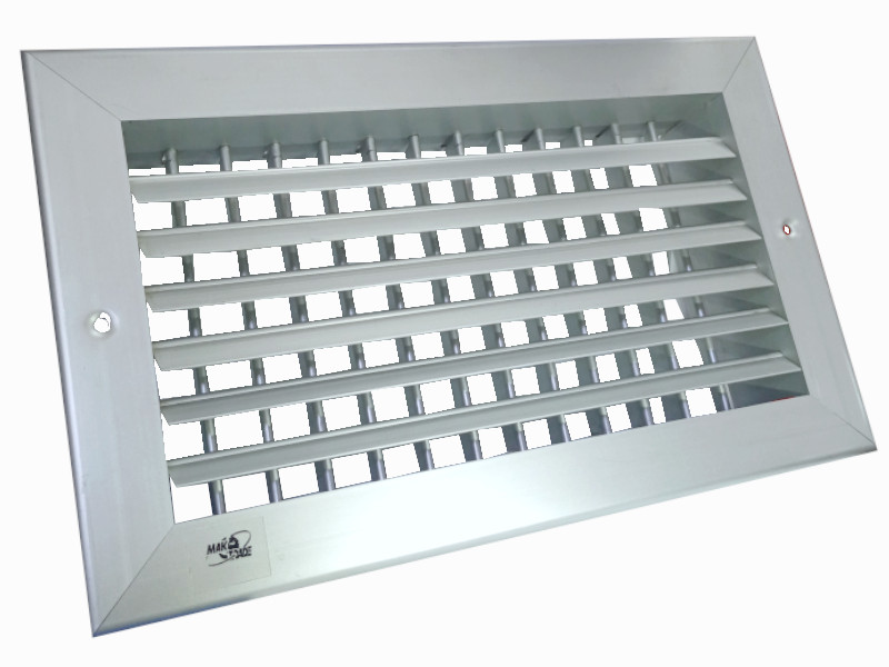 VENTILACIONA REŠETKA UNUTRAŠ. 2 REDA LAMELA AL 300x150 MTG