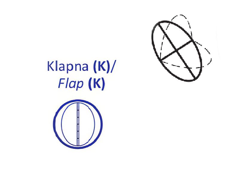 KLAPNA ASPIRATORA KRUG fi 100