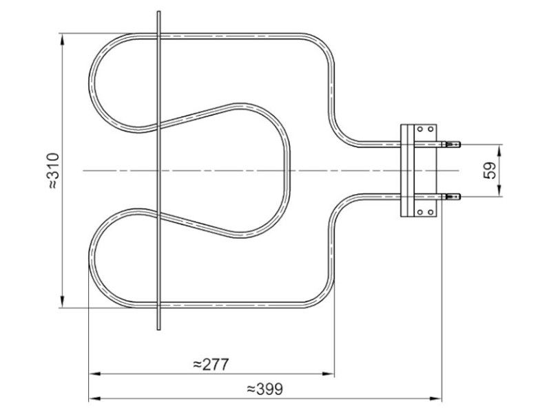 GREJAČ RERNE GORENJE 1100W NOVI TIP (UŽI) S-4062