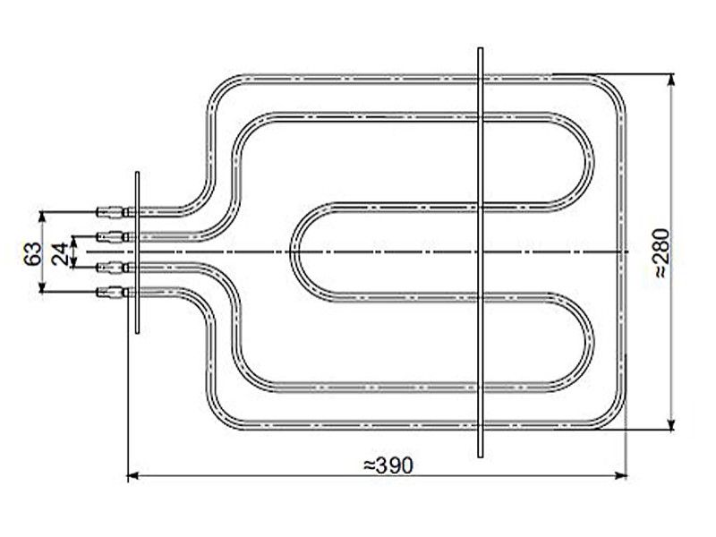 GREJAČ RERNE GORENJE 2000/900W (UŽI) S-4007