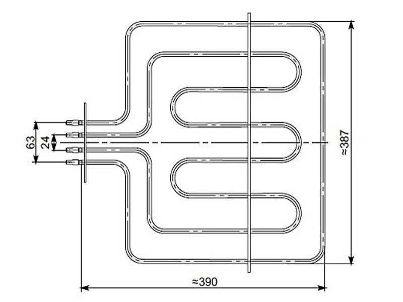 GREJAČ RERNE GORENJE 2000/950W (ŠIRI) S-4008